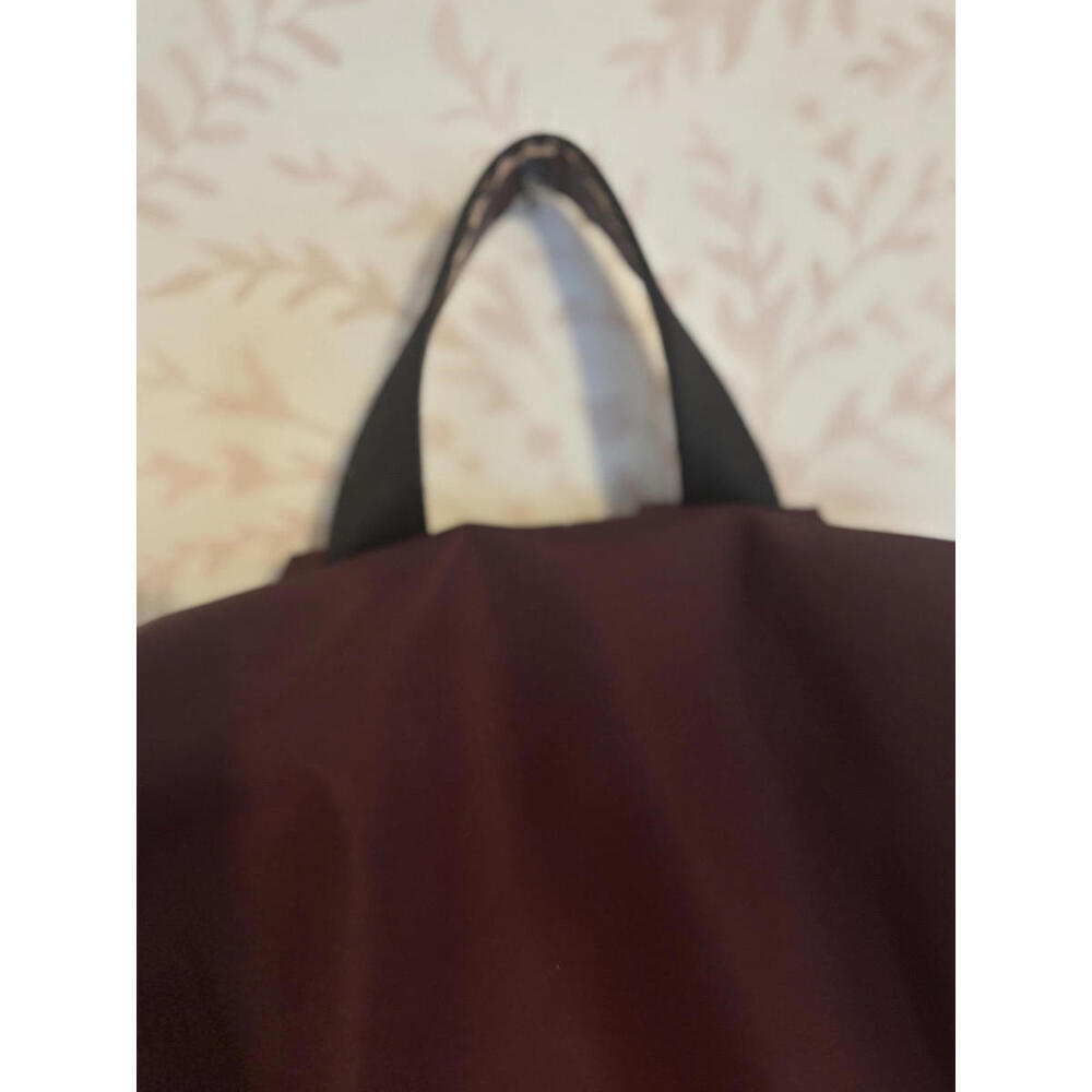 Rebecca Minkoff Maroon Nylon Backpack Pocket Drawstring - Picture 5 of 9